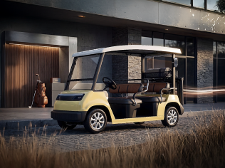 Trophy Yellow GA300 Golf Cart